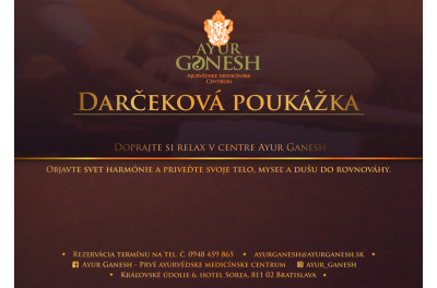   DARČEKOVÁ POUKÁŽKA (v hodnote 100 eur)